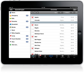 SplashShopper on iPad